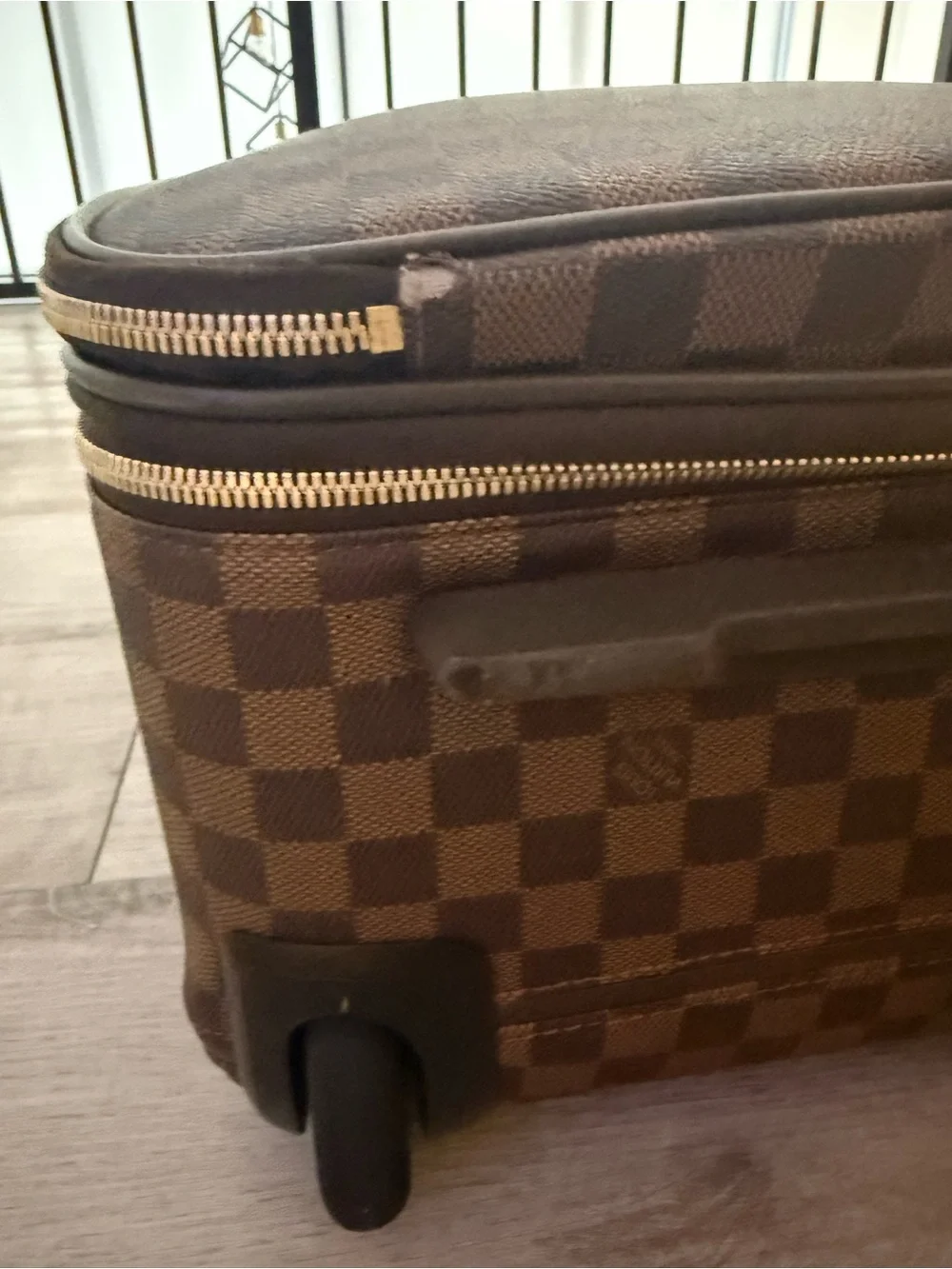 LOUIS VUITTON Pegase 55 Business Luggage Damier Ebene Travel Bag Brown